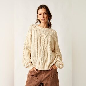 Free People Frankie Cable Sweater